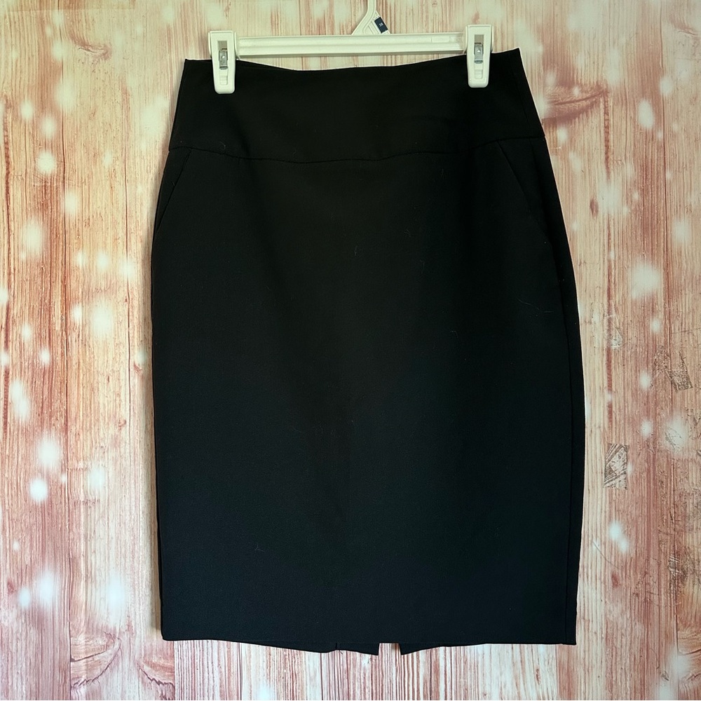 Metaphor Black Wide Waistband Pencil Skirt Size 4